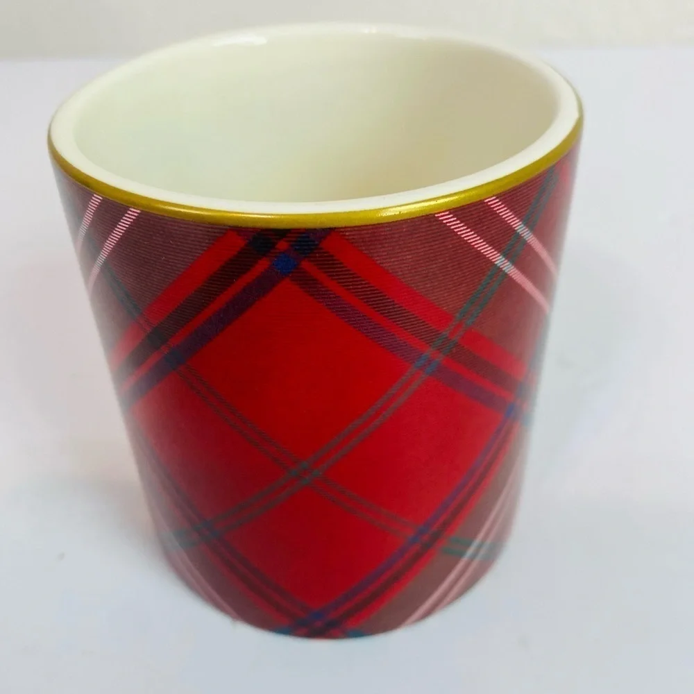 Williams Sonoma Tartan Plaid Mug 12oz